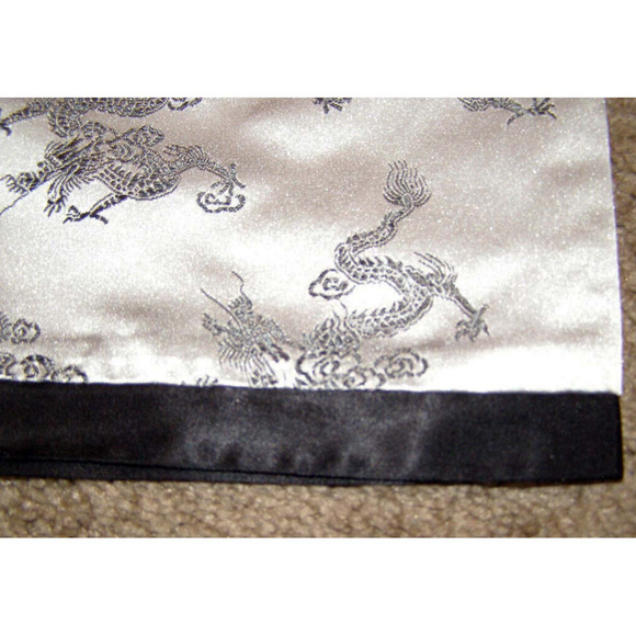 🐉 New DRAGON print Silver lounge/pajama pants size Large 10-12 - Picture 6 of 7